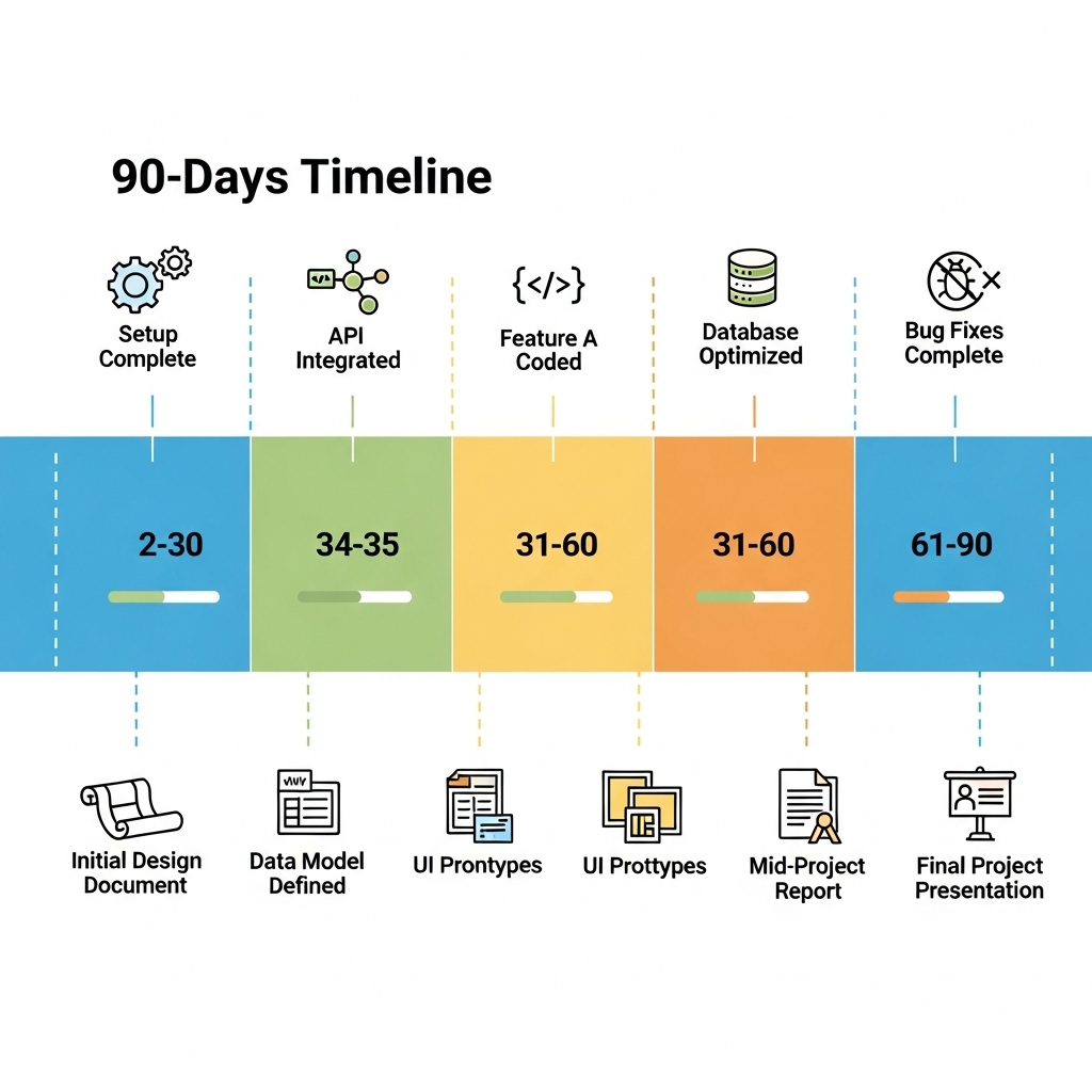 Planning formation développeur freelance 90 jours